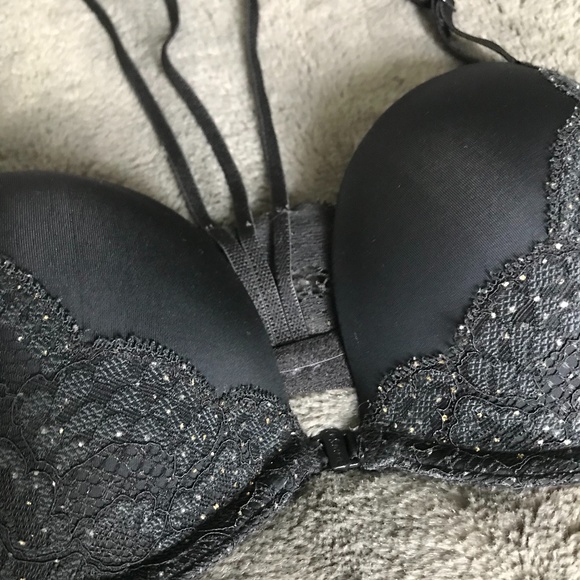 La SENZA Black Racer Back Bra 32C/34B - Picture 3 of 9